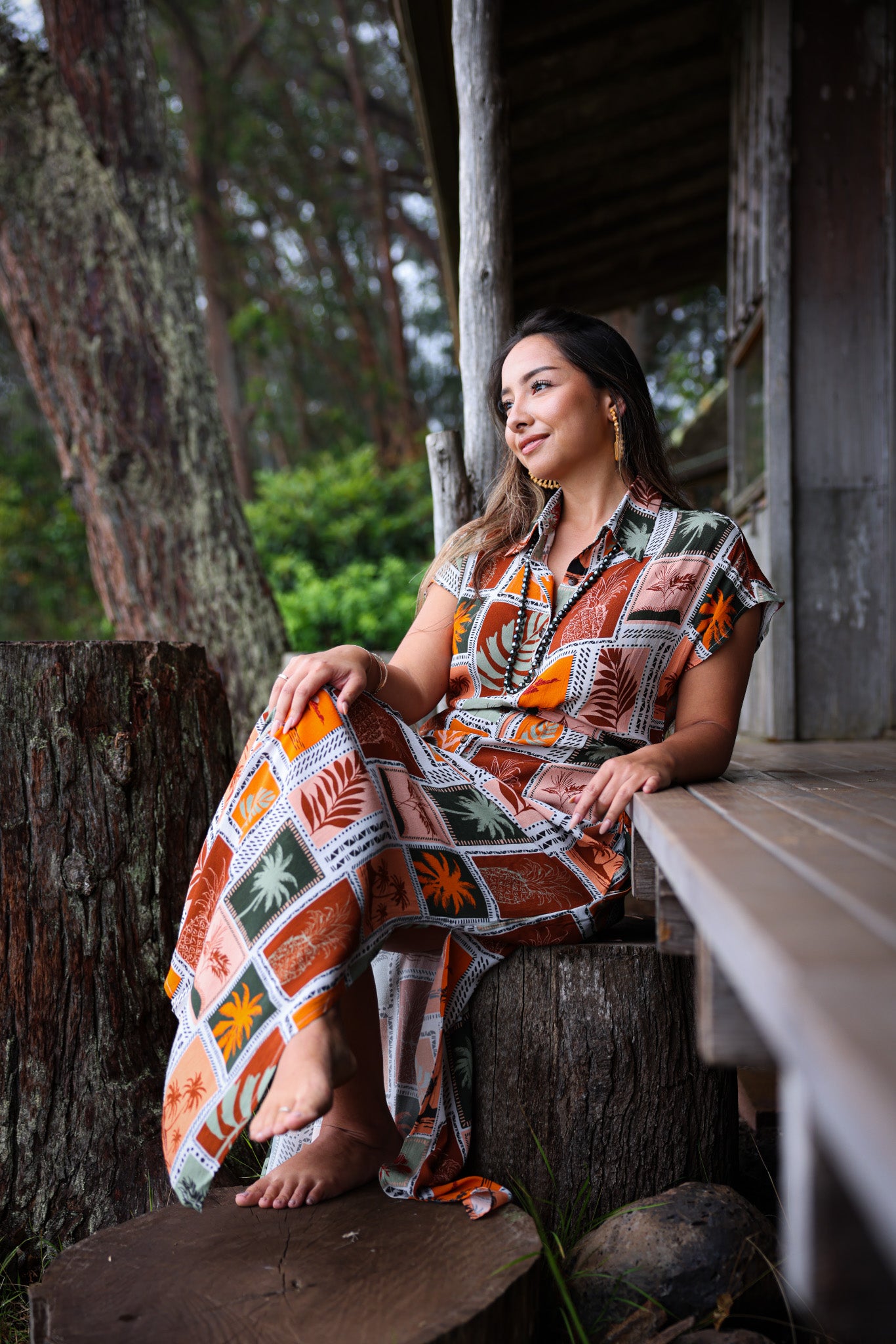 ‘Aumoana Lagoon Collar Dress