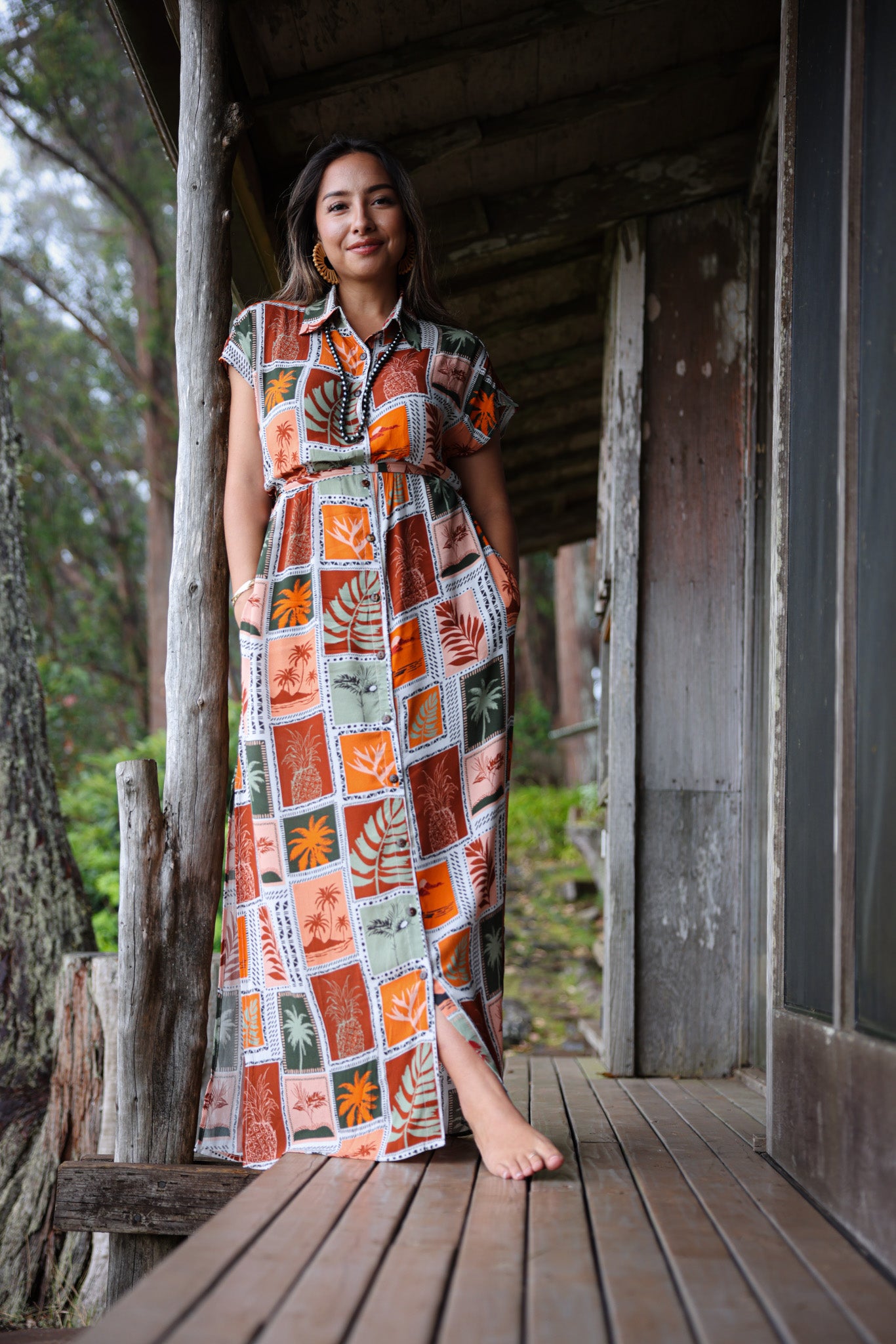 ‘Aumoana Lagoon Collar Dress