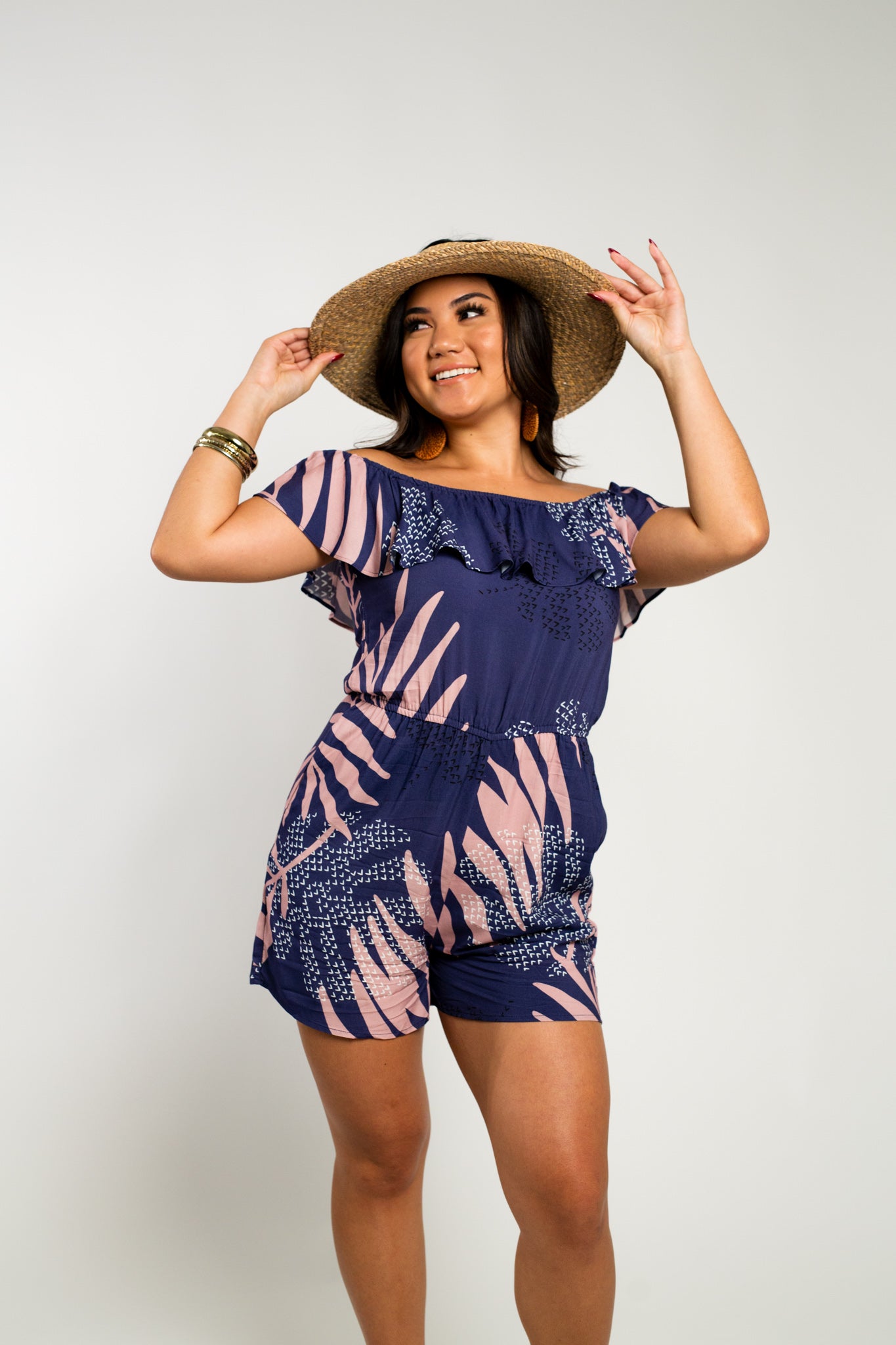 Launiu Off The Shoulder Romper