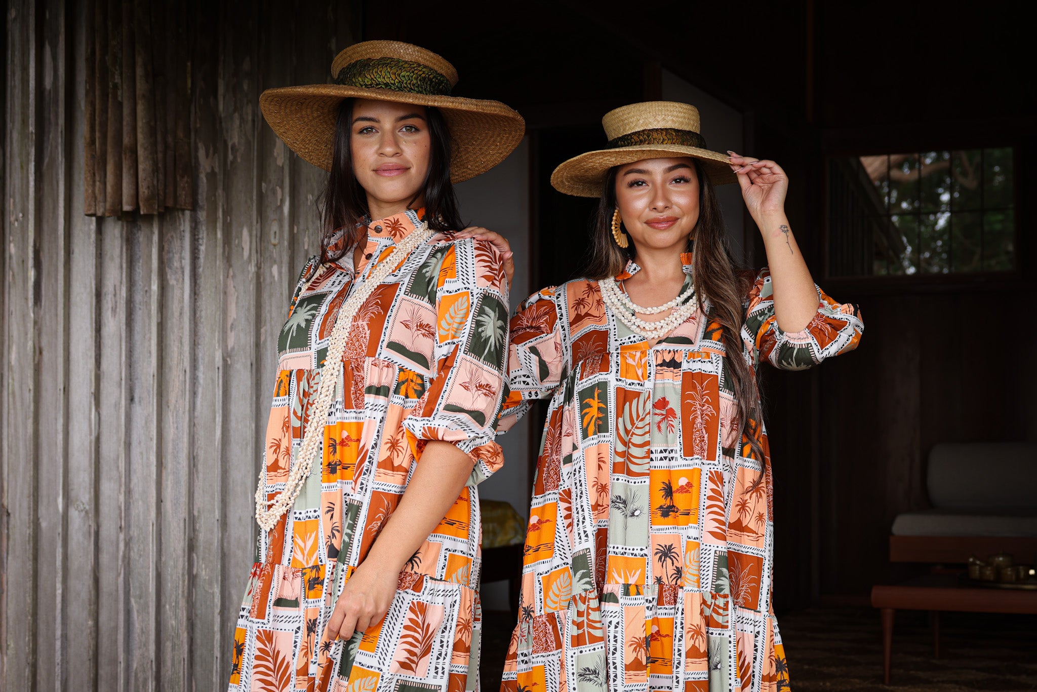 ‘Aumoana Heritage Collar Mu’umu’u Dress
